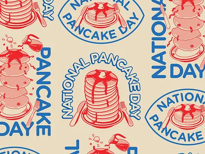 IHOP Pancake Day Branding branding event ihop illustration signage t shirt