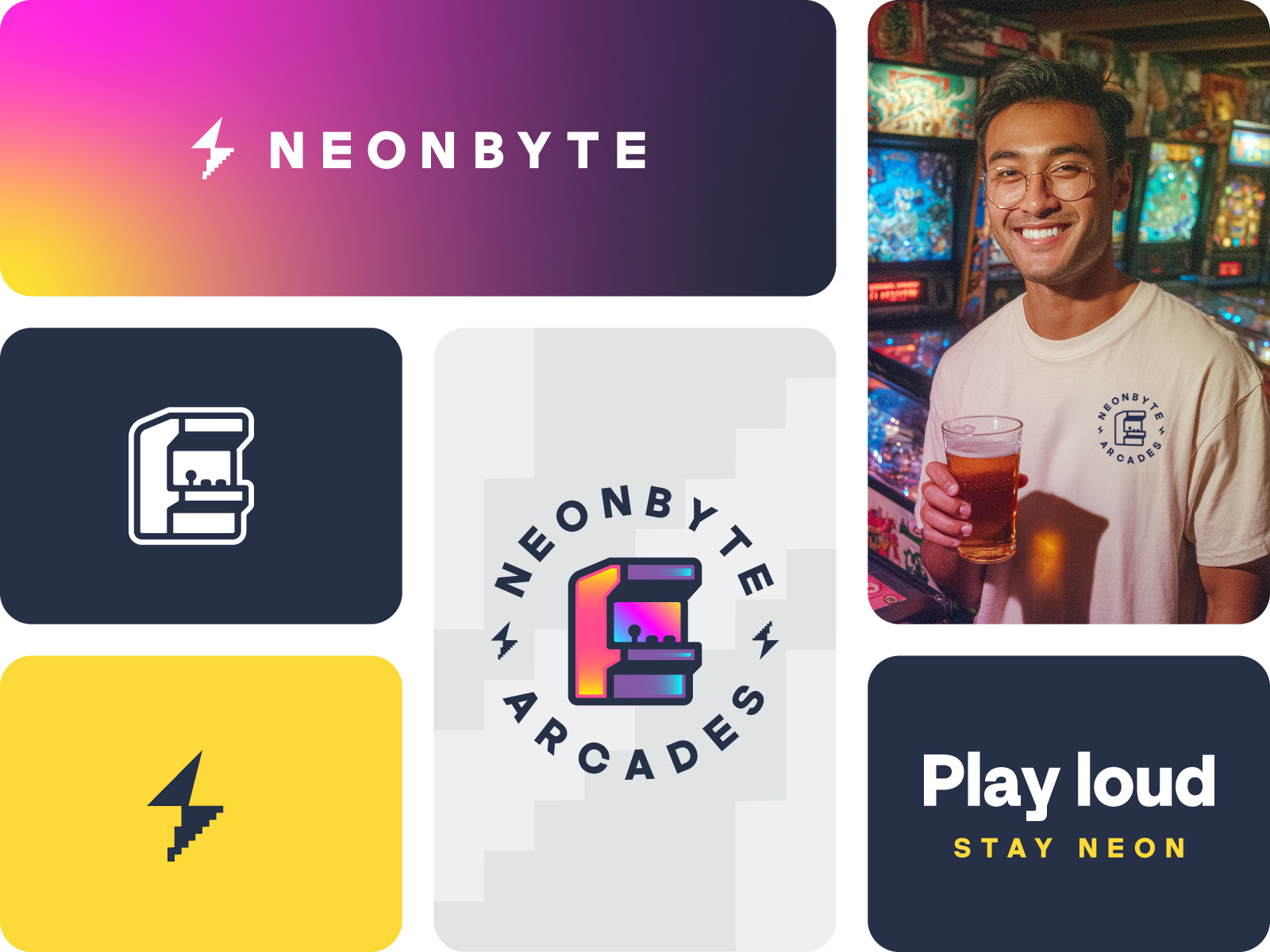 Indie Arcade Studio – Brand Identity arcade brand identity branding digital branding esports branding gaming branding gaming logo illustration indie studio tech visual identity