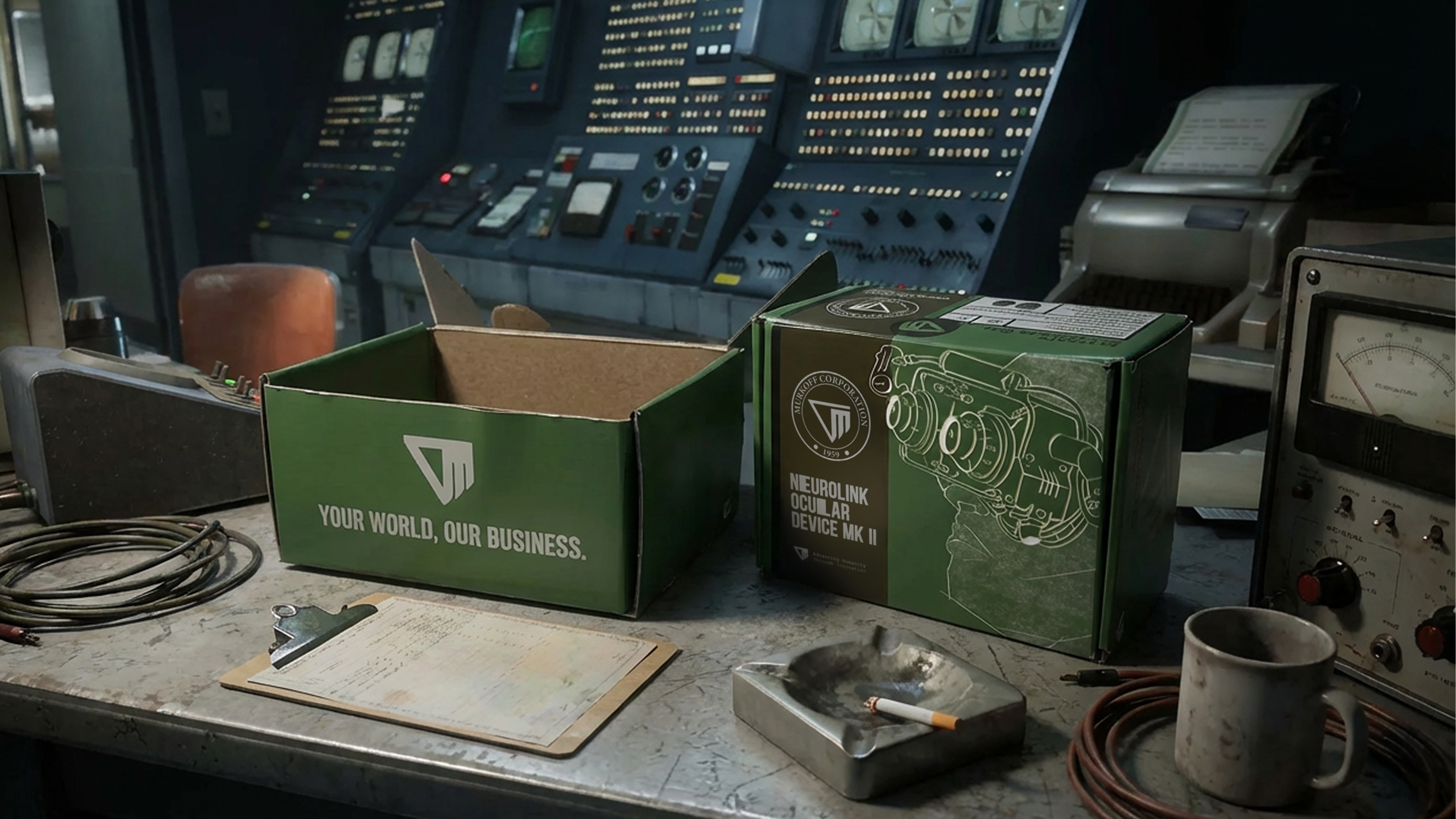 In Game Item Design; Outlast Trials gaming graphic design illustration packaging design typography