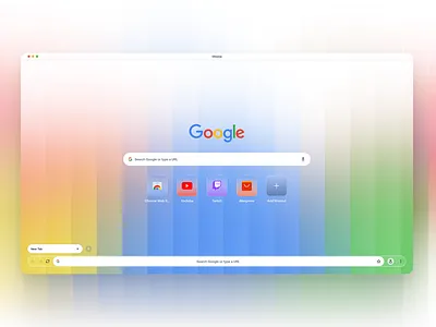 Google Chrome Redesign Concept 2026 branding chrome clean design figma google illustration logo minimal trending ui web website