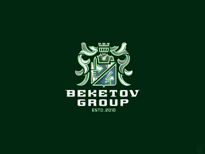 BEKETOV GROUP arm coat heraldry logo neoheraldry