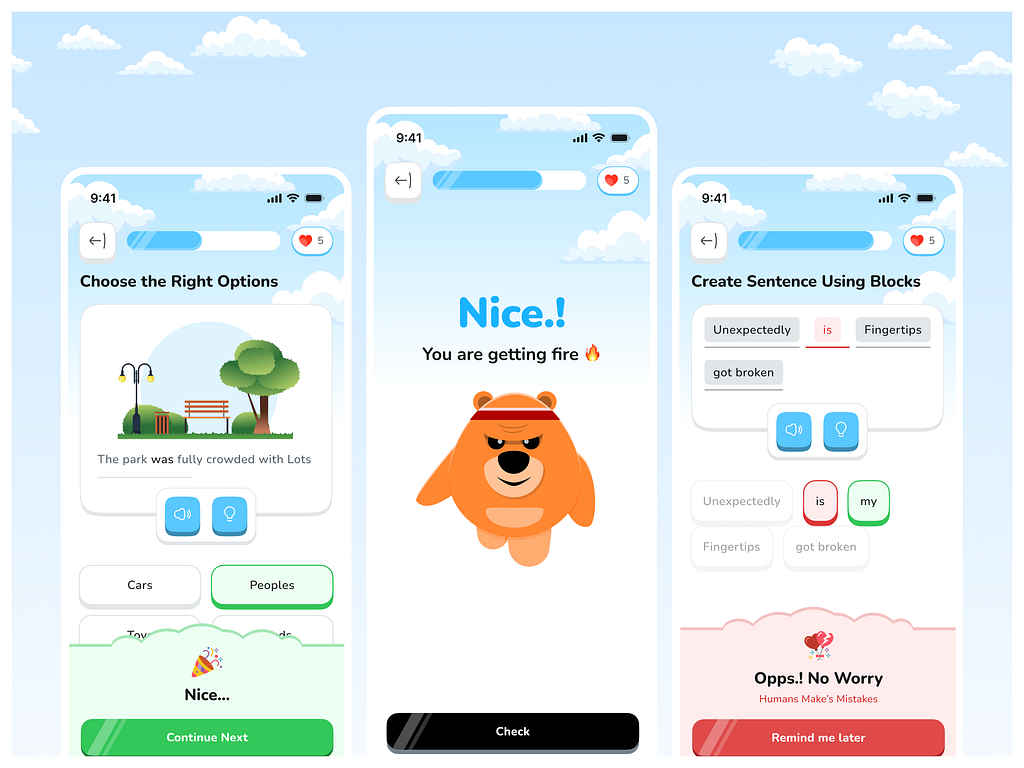 Language Learning App by Ashish Gupta on Dribbble