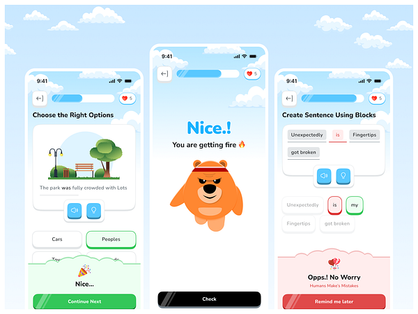 Language Learning App by Ashish Gupta on Dribbble