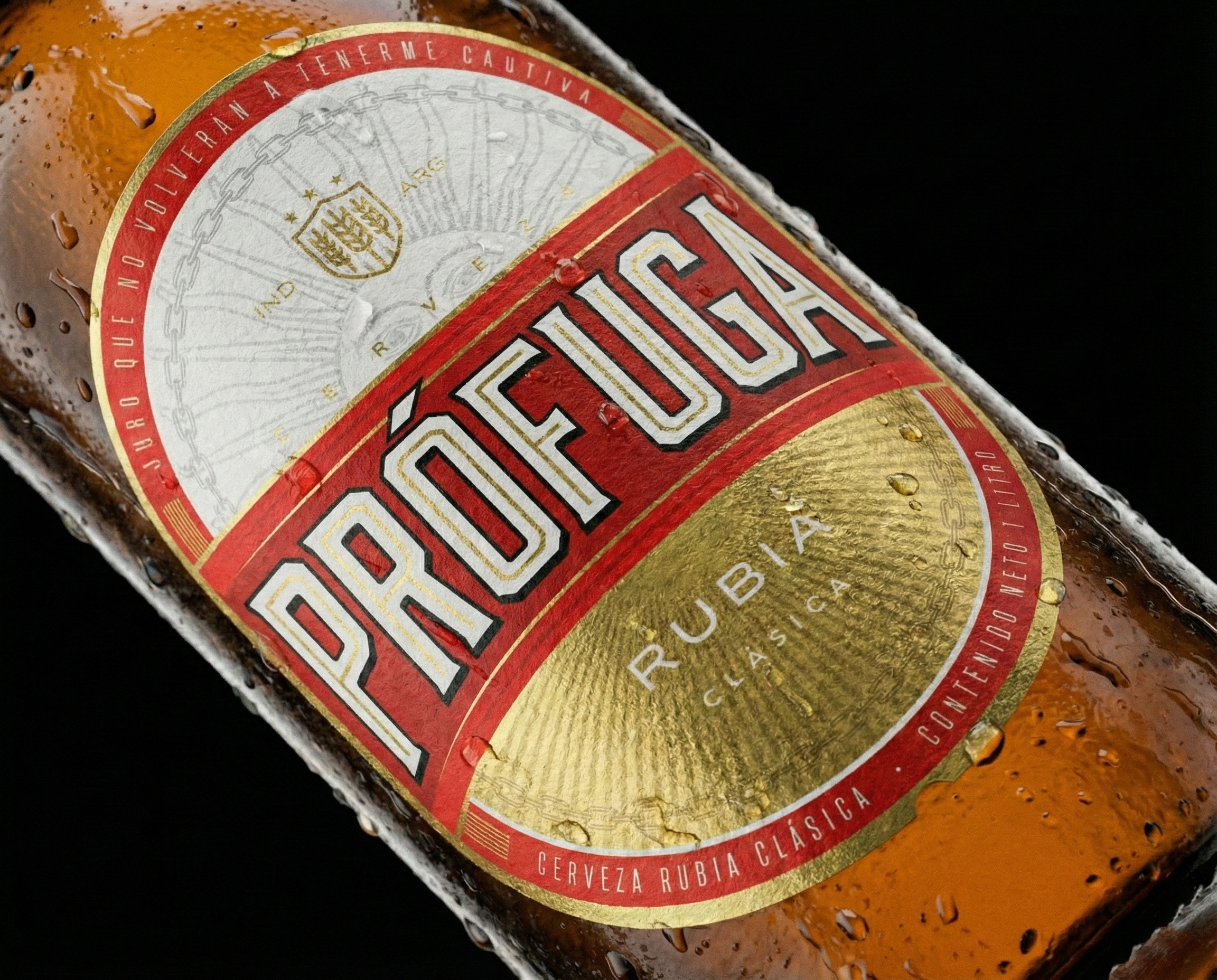 Prófuga Beer x Tuerca Studio 3d beer bottle branding can design graphic design identity illustration label design labeling logo pack packaging typography vector visual identity