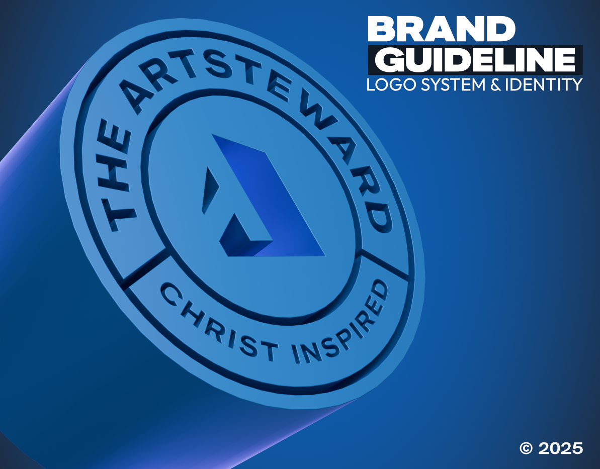 THE ARTSTEWARD GUILDLINE 2025 brandidentity clothing combination mark emblem graphic design logo south africa vector wordmark