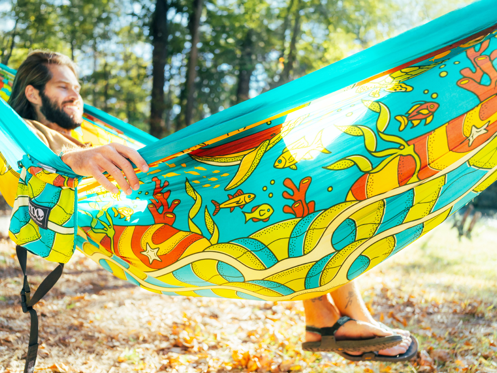 Eno Hammock | Vibrant Earth Illustration