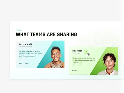 Team Feedback Section app design ui ux