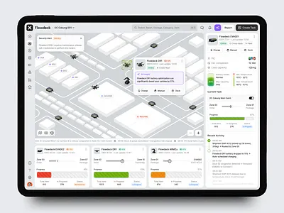 Flowdeck ⎻ AI Warehouse Management ai optimization ai product callour dashboard environments fleet management industrial ui logistics logistics dashboard logistics management minimal dashboard product design real time system route prediction saas supply chain saas supply management ui warehouse control interface warehouse dashboard