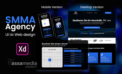 Social Media Marketing Agency UI UX Design adobe xd booking appointment booking website landing page marvelous website mobile app smma smma agency social media marketing agency ui ui ux ui ux design ux design web designer webdesign