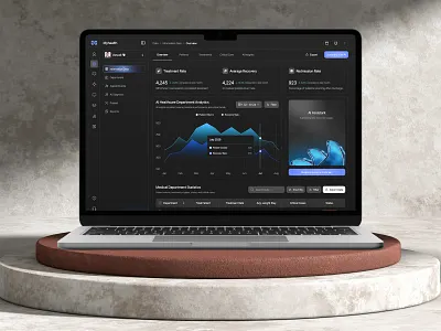 AI Healthcare Dashboard ai analytics ai dashboard ai healthcare clinical dashboard dashboard design digital health health data health monitoring health platform healthcare dashboard healthcare ui medical analytics medical dashboard medical insights medical interface patient analytics smart healthcare ui ux