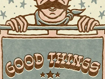 Good Things Take Time artwork branding cowboy cowboy life cowboy tattoo design graphic design illustration old school artwork pennant flag retro design vintage vintage design western cwoboy