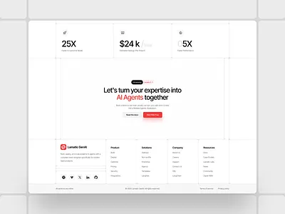 AI Website Design ai landing page ai website design design enterprise website hr tech product saas website typography web
