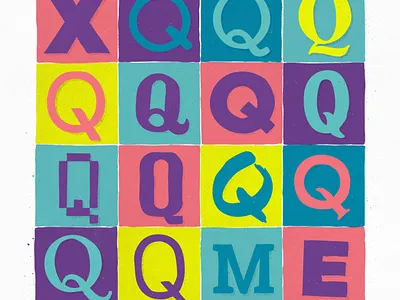 XQQQQQQQME colour graphic design typography