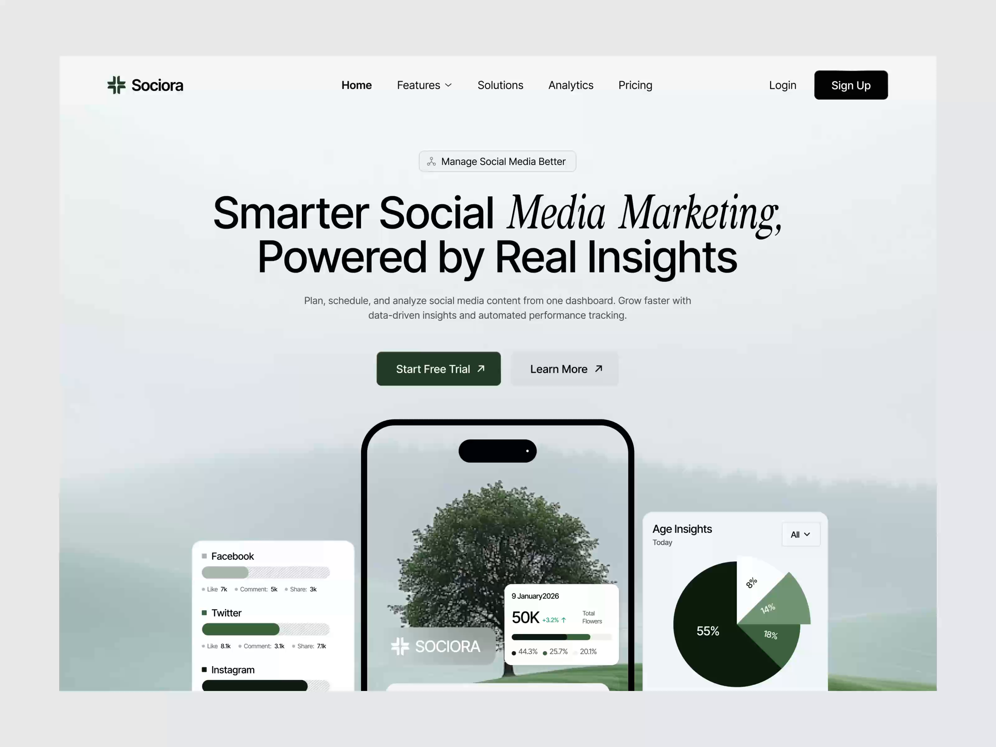 Example of Webflow Landing Page Development
