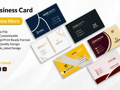Modern & Elegant Business Card Design 3d animation branding design graphic design illustration logo ui ux vector