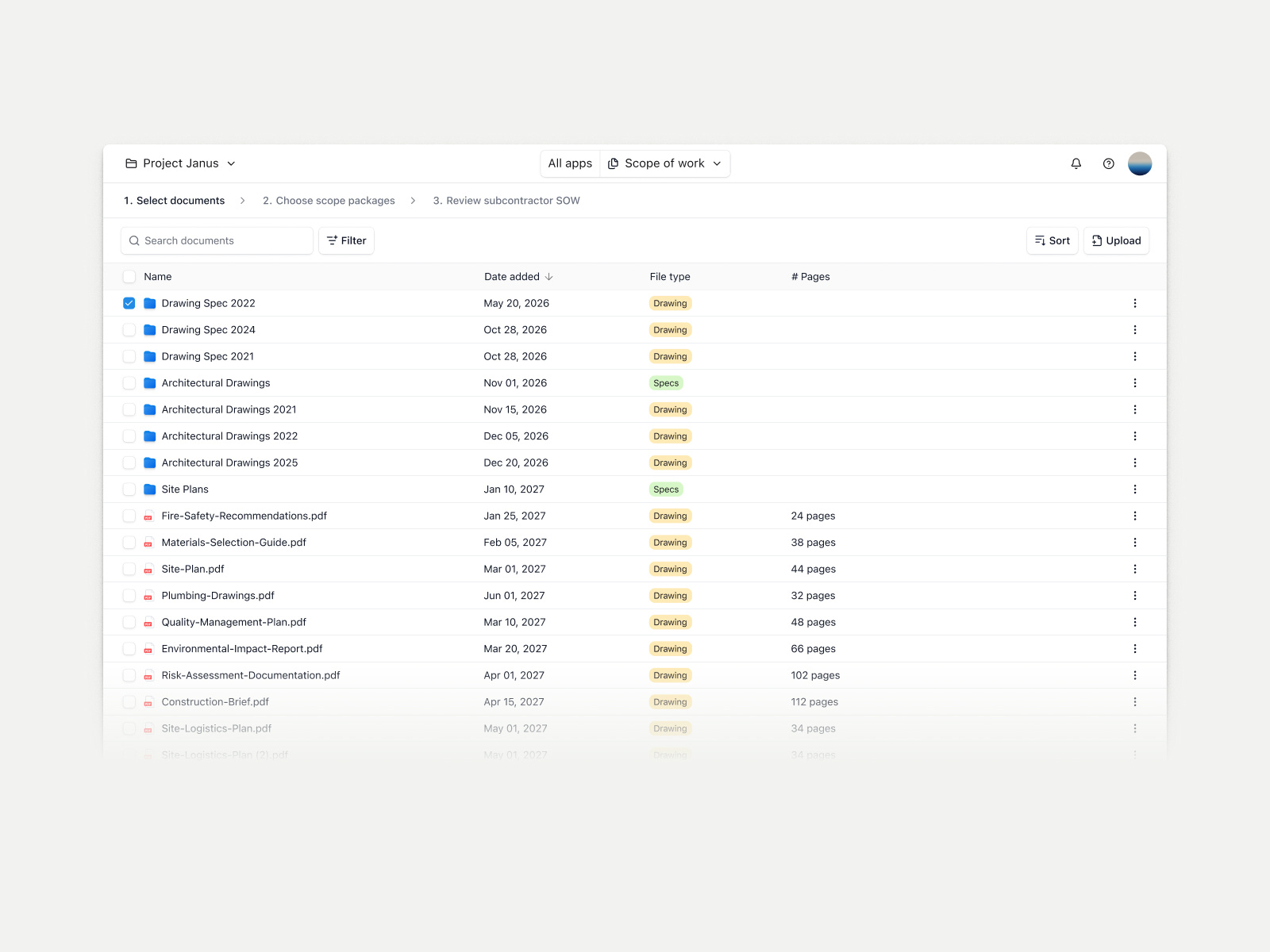 Documents page design ui uidesign uidesigner uiux ux uxdesign
