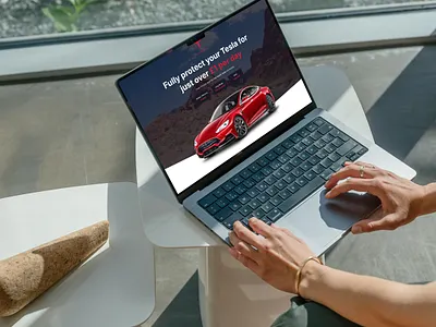Tesla Landing Page branding design typography ui ux