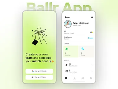 Ballr App 3d animation appdevelopment billing branding graphic design logo mobileapp motion graphics ui