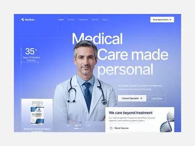 Healthcare Website clinic website health tech website healthcare website design hospital website landing page medical landing page medical support platform modern web design oripio product design uiux web design website