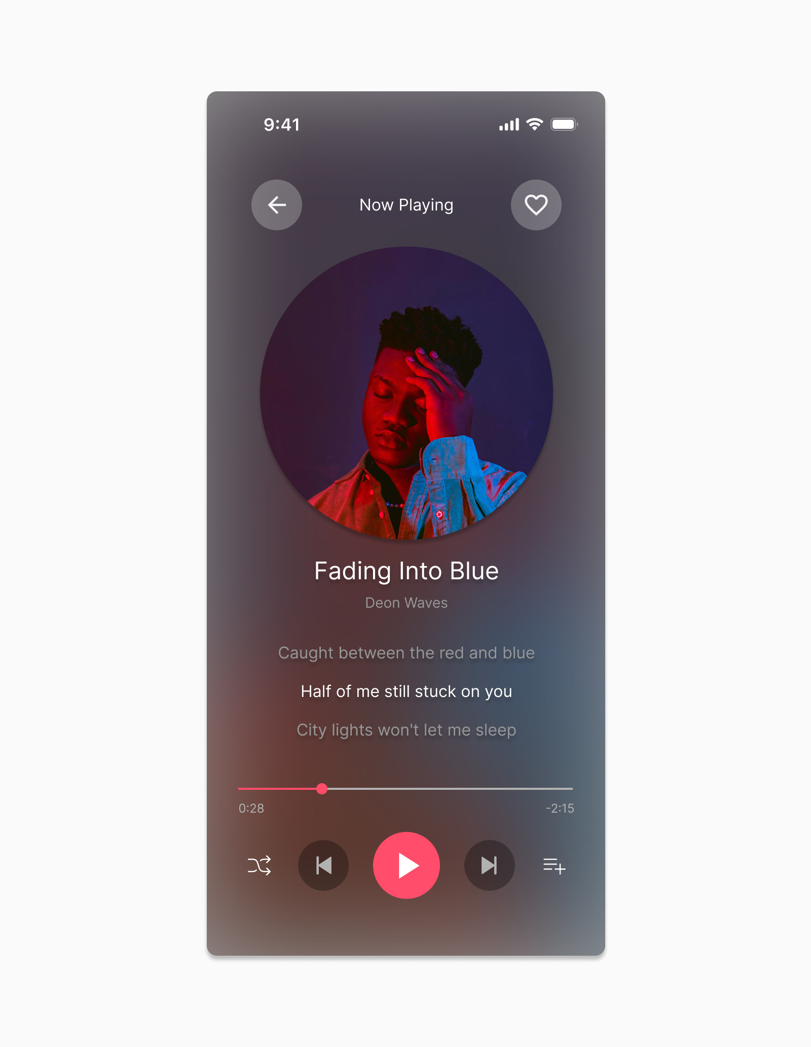 Daily UI 09: Music Player