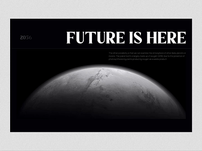 Space Website - Home page UI dark mode design home page ui ux video website