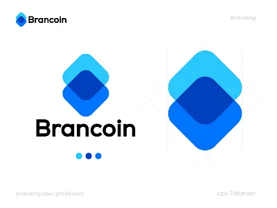 Brancoin Logo brand identity branding conceptual logo creative logo design graphic design icon killer mark logo logo deisgn logo design logo designer logo2022 modern logo safedoor typography vector