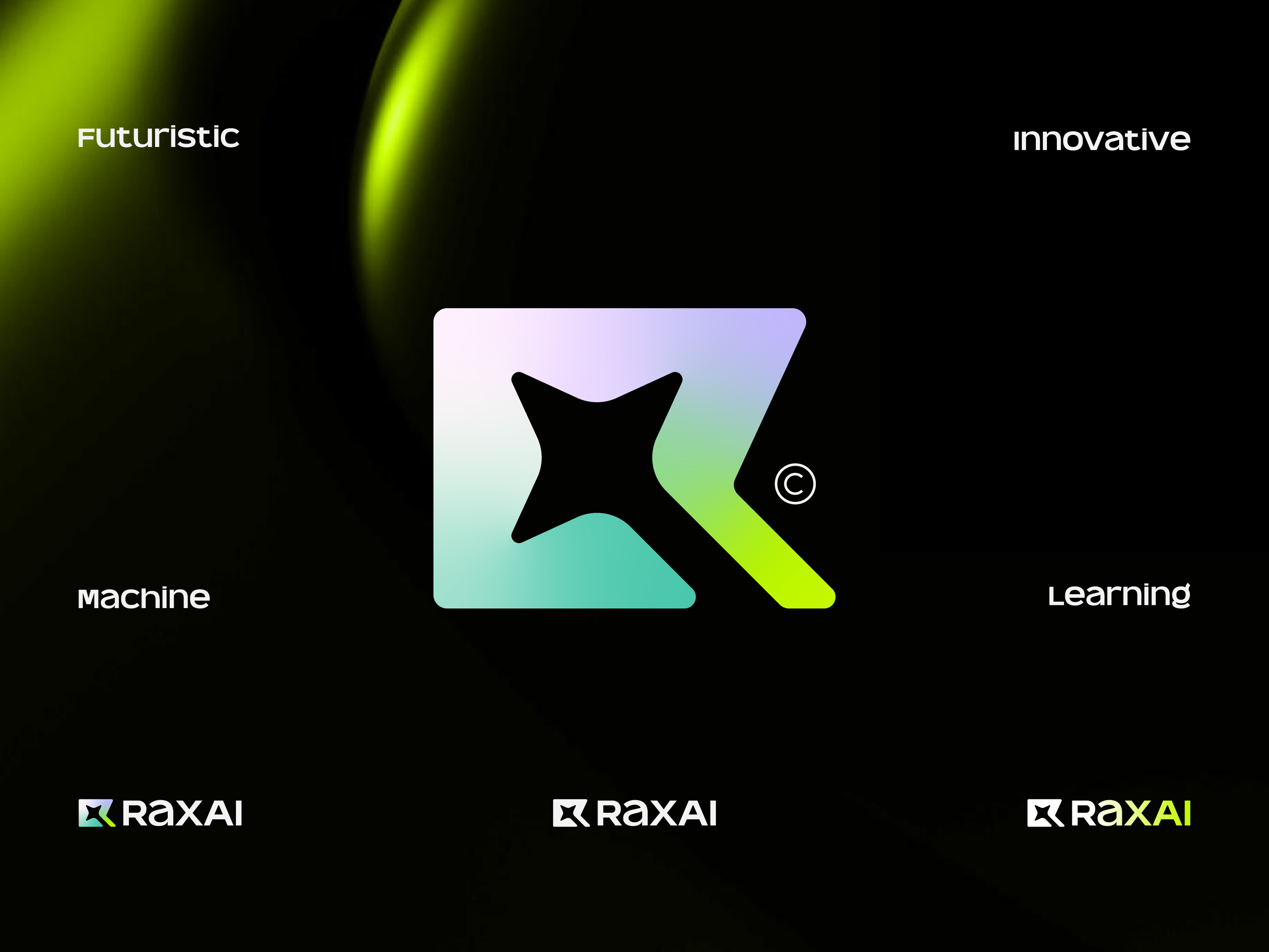 RAXAI - AI logo | Letter R logo ai logo branding design futuristic logo logo design magic logo r r logo spark trendy logo