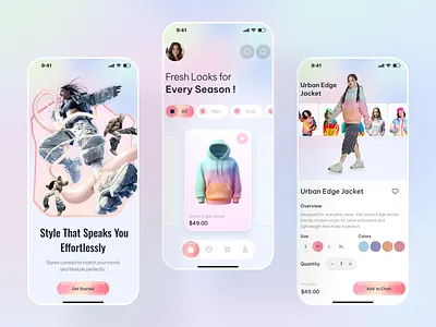Modern Fashion Shopping Mobile App app design clothing store ecommerce app ecommerce design fashion app fashion design mobile app mobile app design mobile app ui mobile ui modern app ui online shopping online store shopping app ui ux