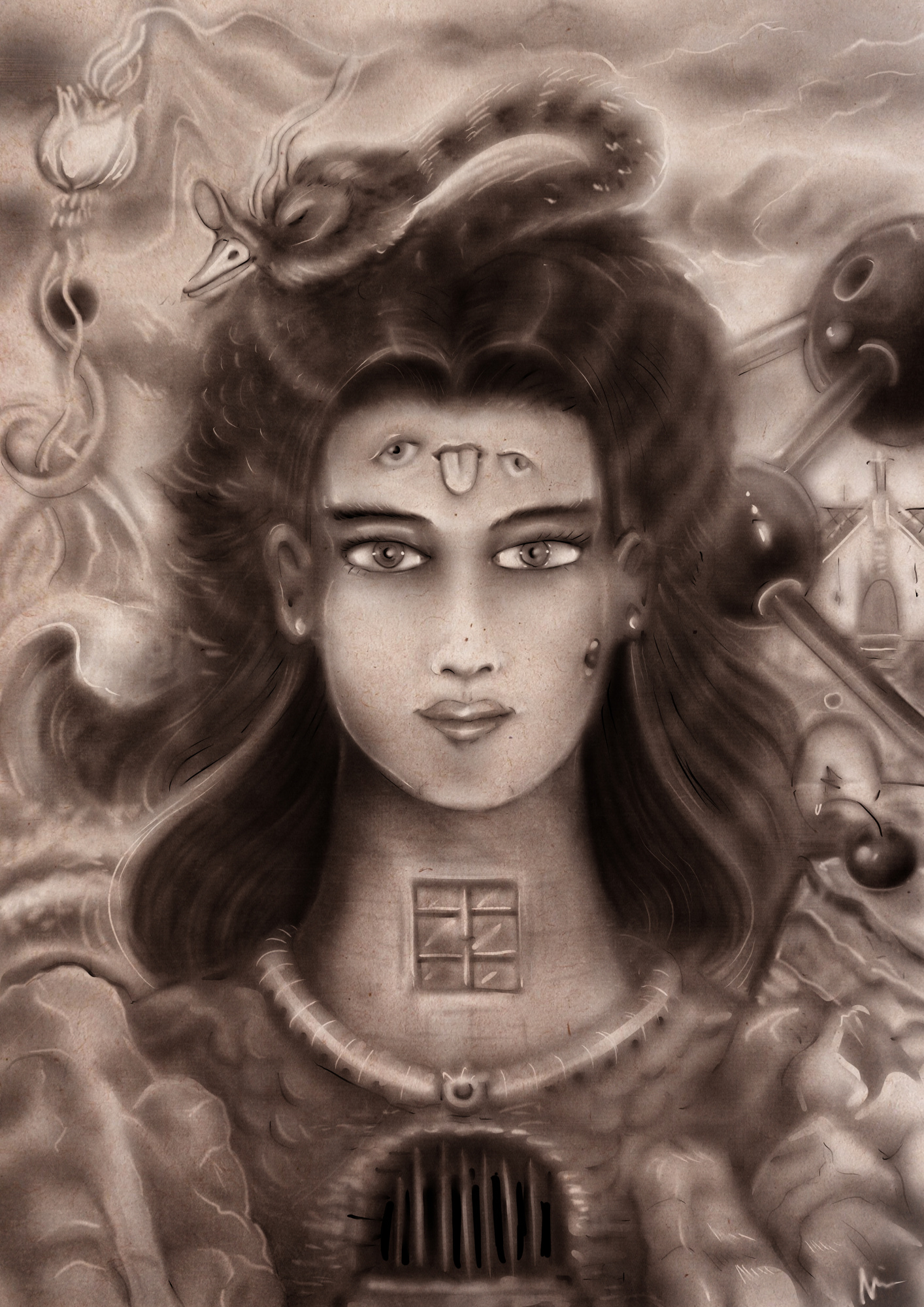 "Acile in Lunderwand" art book bw color pencil comic cover design draw dream fantasy illustration portrait surealism tee shirt vintage water ink