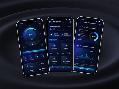 ⚡ Smart Energy – Smart Home & Energy Monitoring App appdesign appui appuidesign connectedhome creativeappui crossplatformapp darkui dashboarduidesign digitalproductdesign energyapp energymonitoring homeautomation iotapp iotdesign mobileappui modernappinterface responsiveappdesign smarthomeapp smarthomeui techappdesign