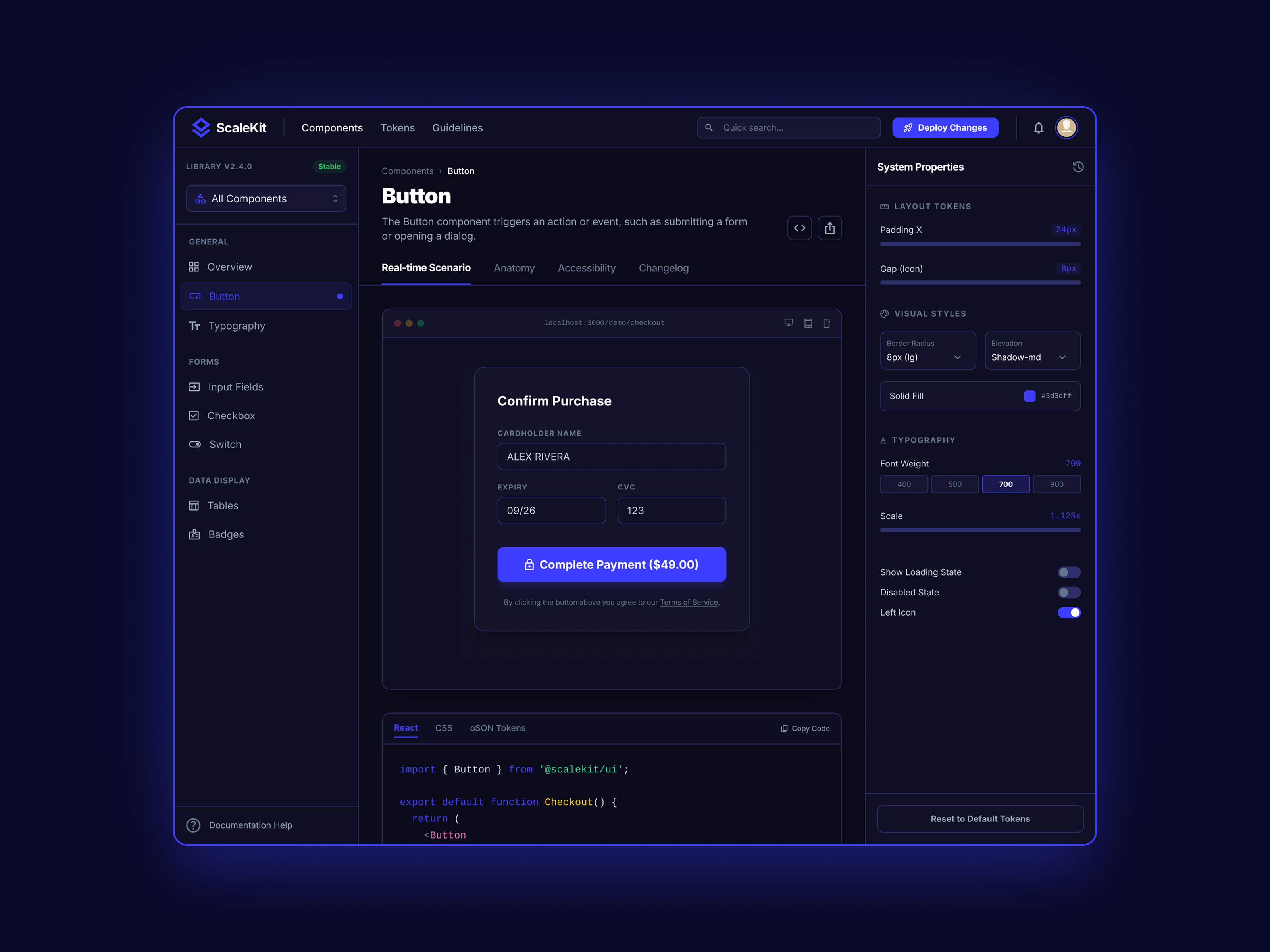 Design System Management with ScaleKit