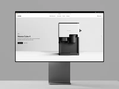 Landing Page for E-Commerce Coffee Machine Shop web web design