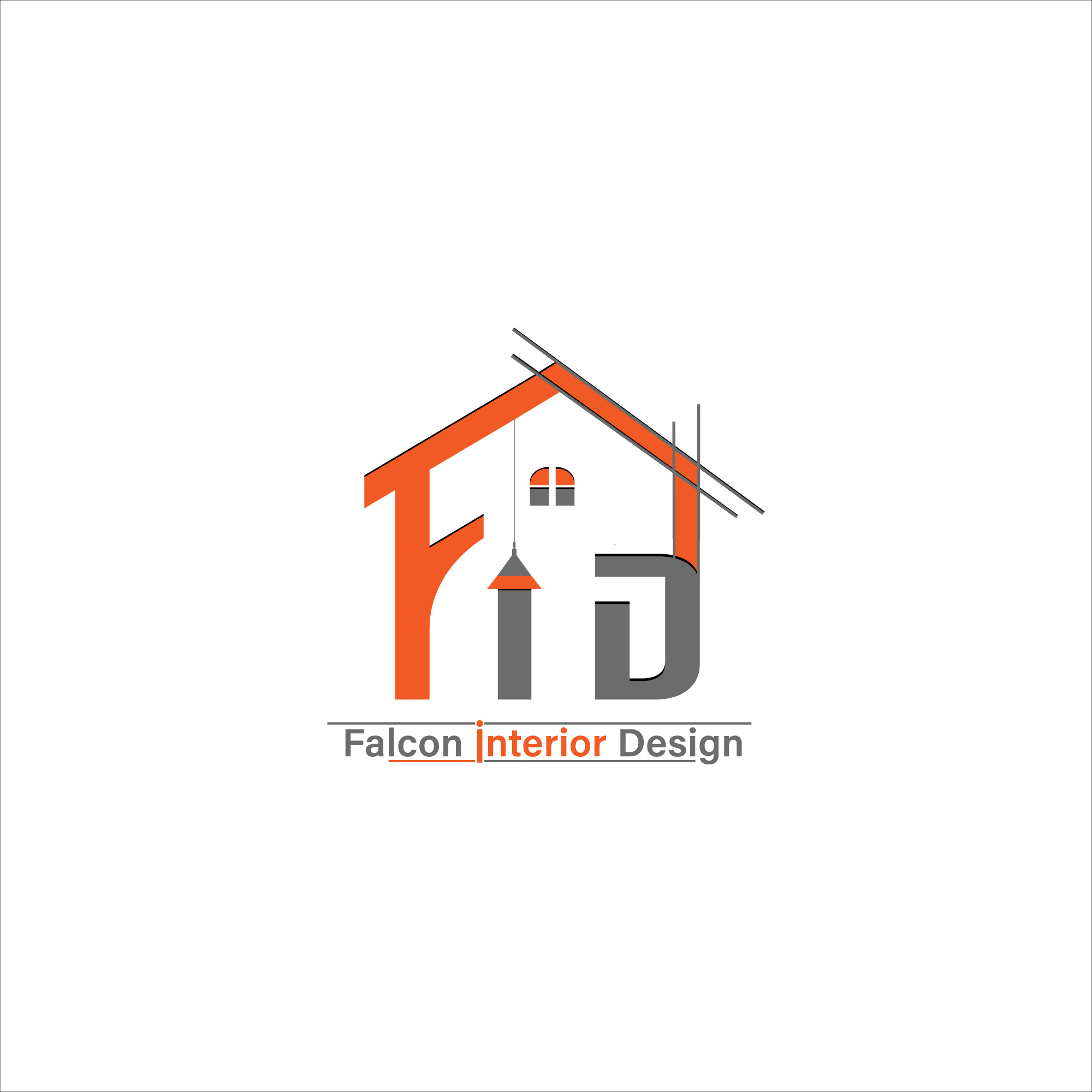 Branding logo design for Falcon interior Design branding business logo business logo design design graphic design illustration logo pixim design