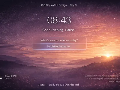 daily focus dashboard dashboard graphic design