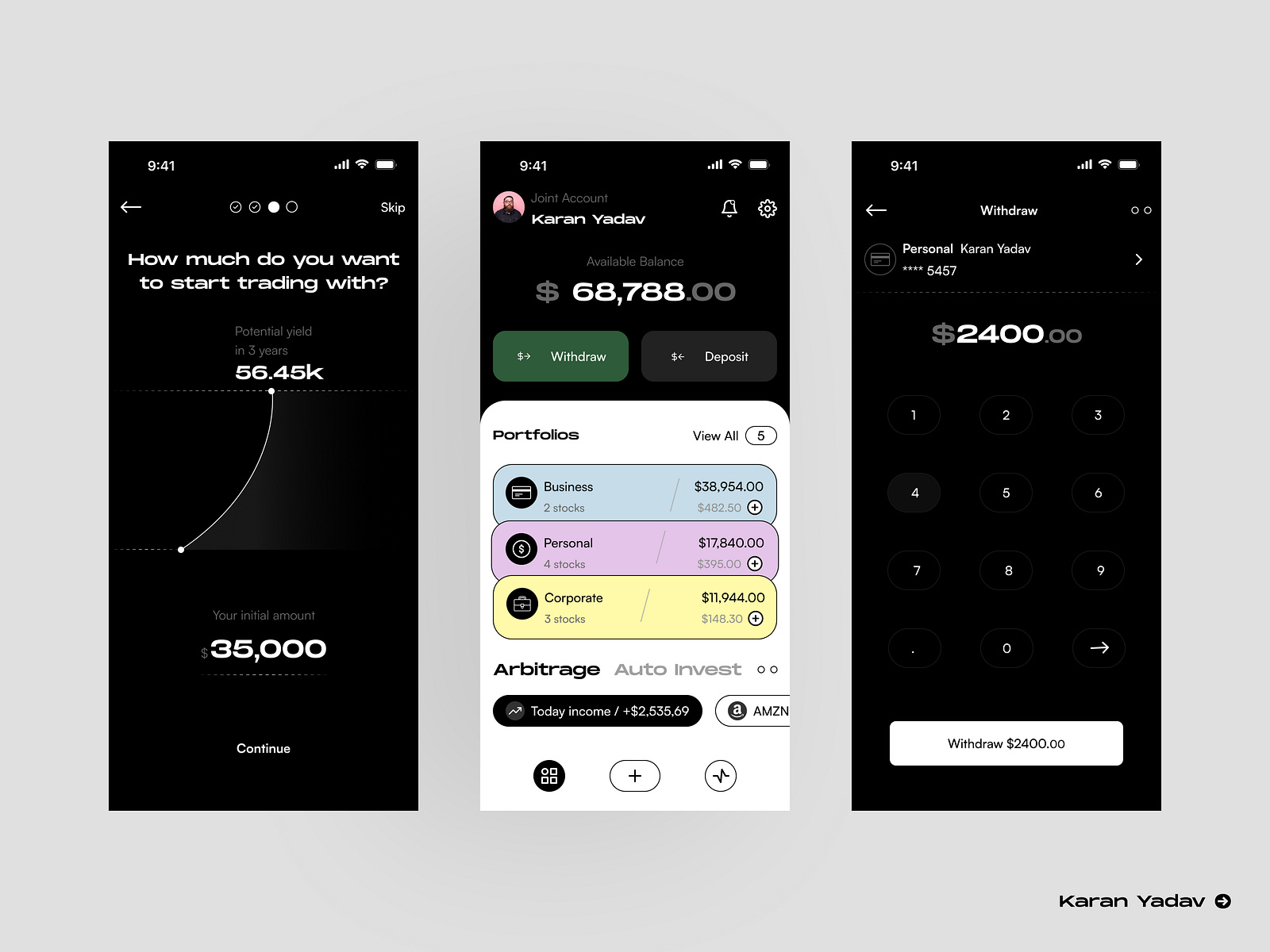 Trading Mobile App By Karan Yadav On Dribbble Trading Mobile App By Karan Yadav On Dribbble