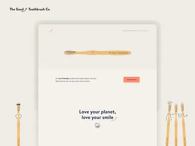 The good toothbrush 🪥 branding ecommerce landingpage responsive uidesign uxdesign webdesign website