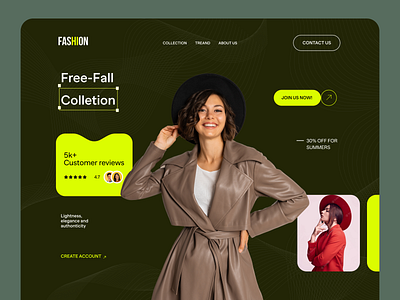 Fashion - Collection Website UI Design cloth clothing clothing company ecommerce fashion fashion web modern online store popular product design shyed store treandy uishyed web web design