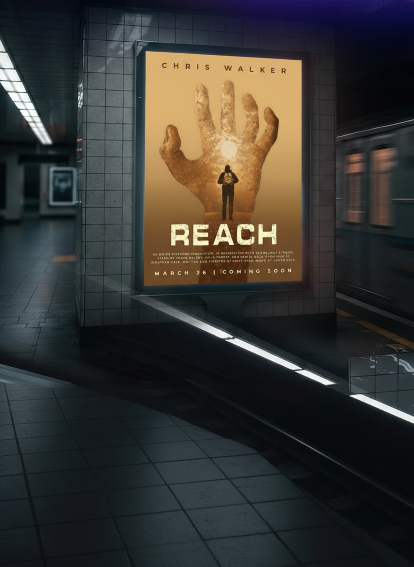REACH | Film Poster Concept Design 3d adobe photoshop animation cinema cinematic cinematography design film film poster film poster design graphic design illustration motion graphics movie movie poster poster poster design thriller ui vector