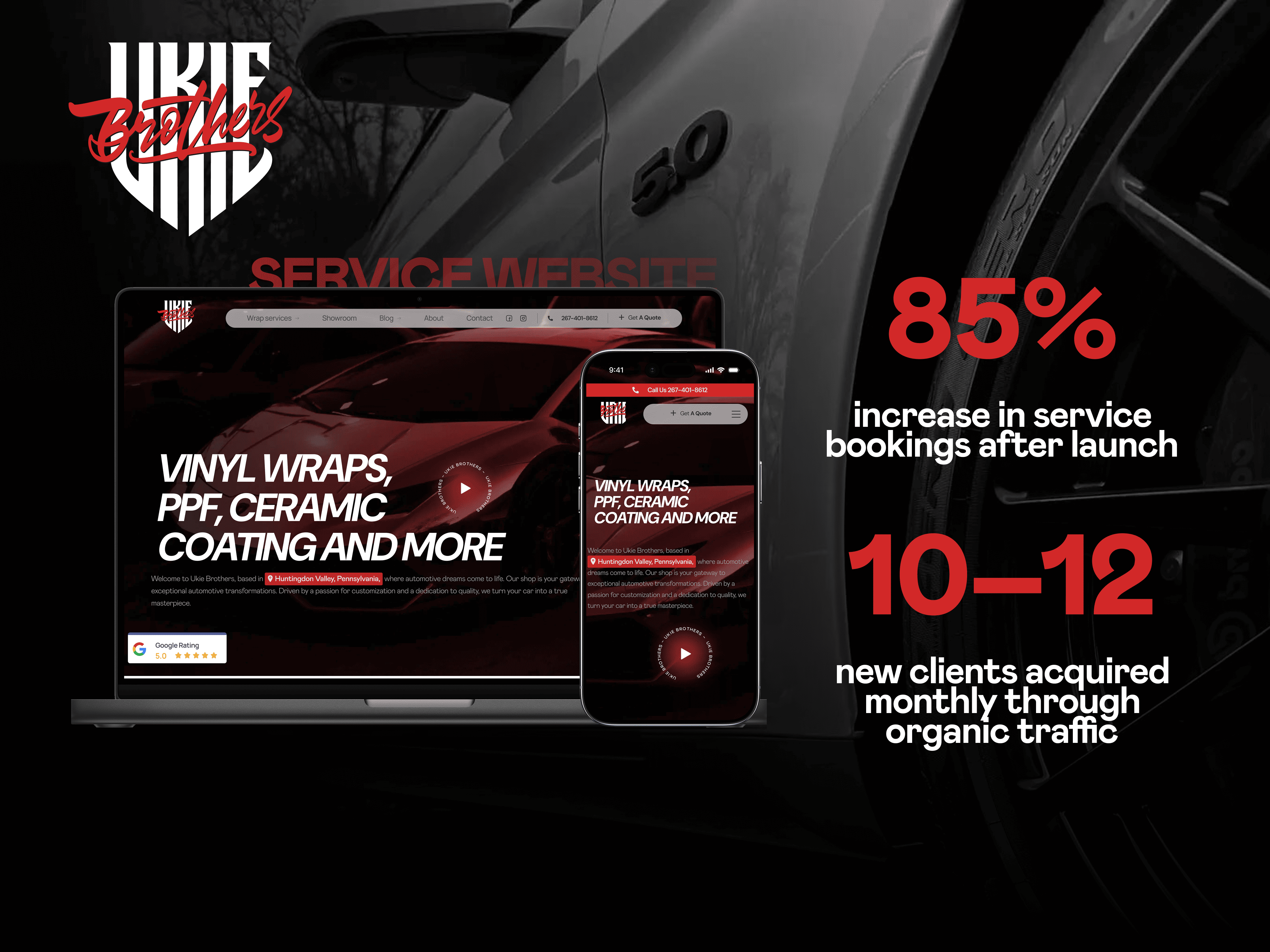 UI/UX Website Design for an Automotive Services Website design ui ux uxui web design webflow webflow website