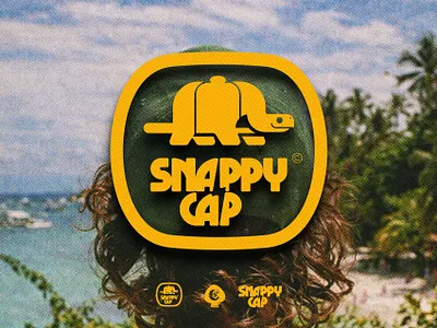 Snappy baseball branding cap hat icon illustration logo mark turtle wordmark