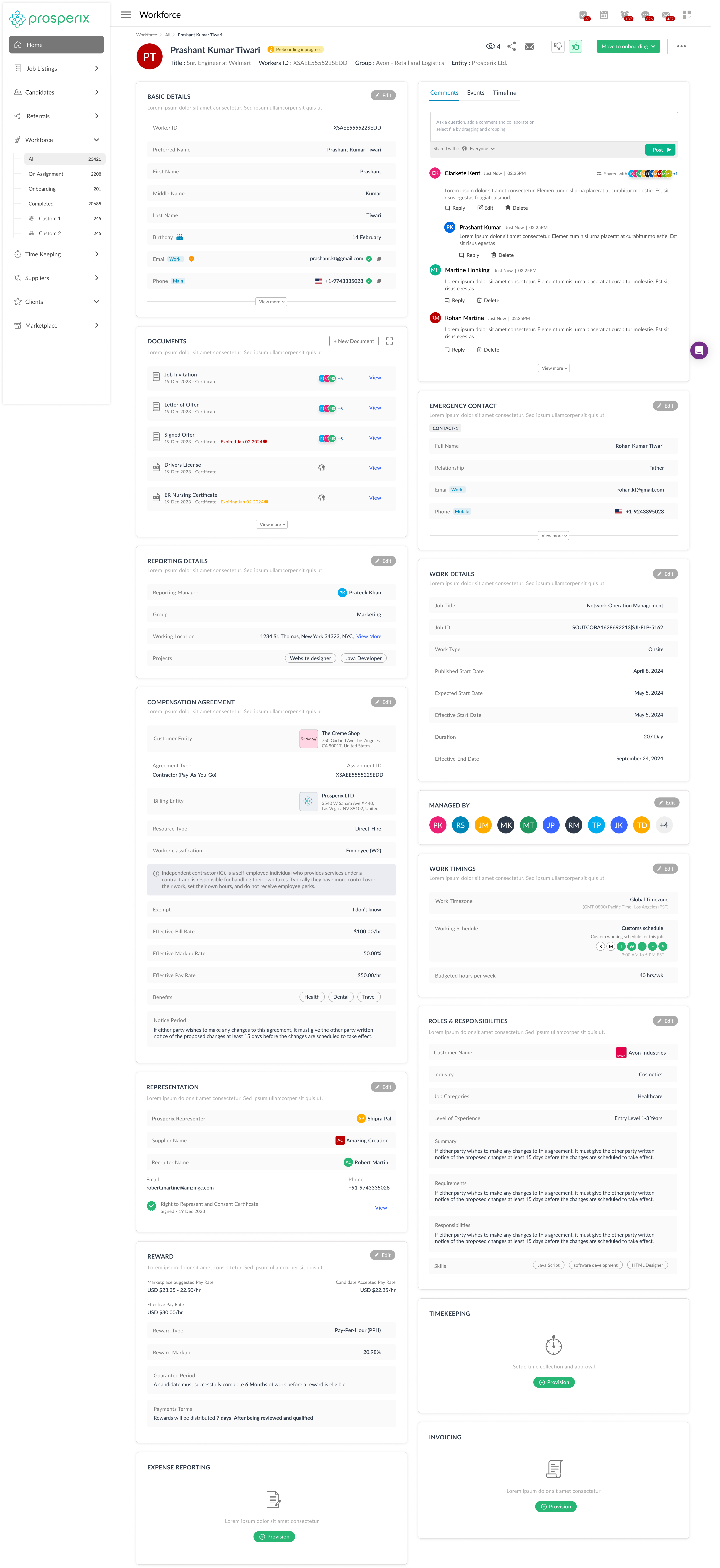 Workforce branding product ui ux