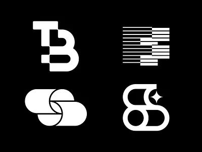 4 Logos '25 brand brand identity branding design graphic design graphicdesign identity lettermark logo logo designer logo letter logo mark logodesign mark modernism modernist symbol symbol mark trademark visual identity