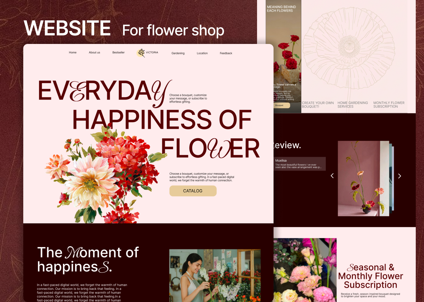 Flower Shop Website Design