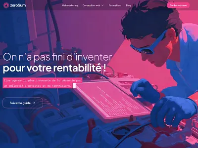 zeroSum [nom de travail] - Agence com branding design graphic design ui ux website