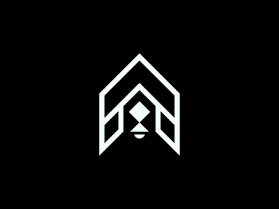 DongHouse Creative Logo Design👌 black and white logo design brand identity design dong bell logo design home automation logo home bell icon home logo home tech logo house logo popular logo in dribbble tech logo white logo