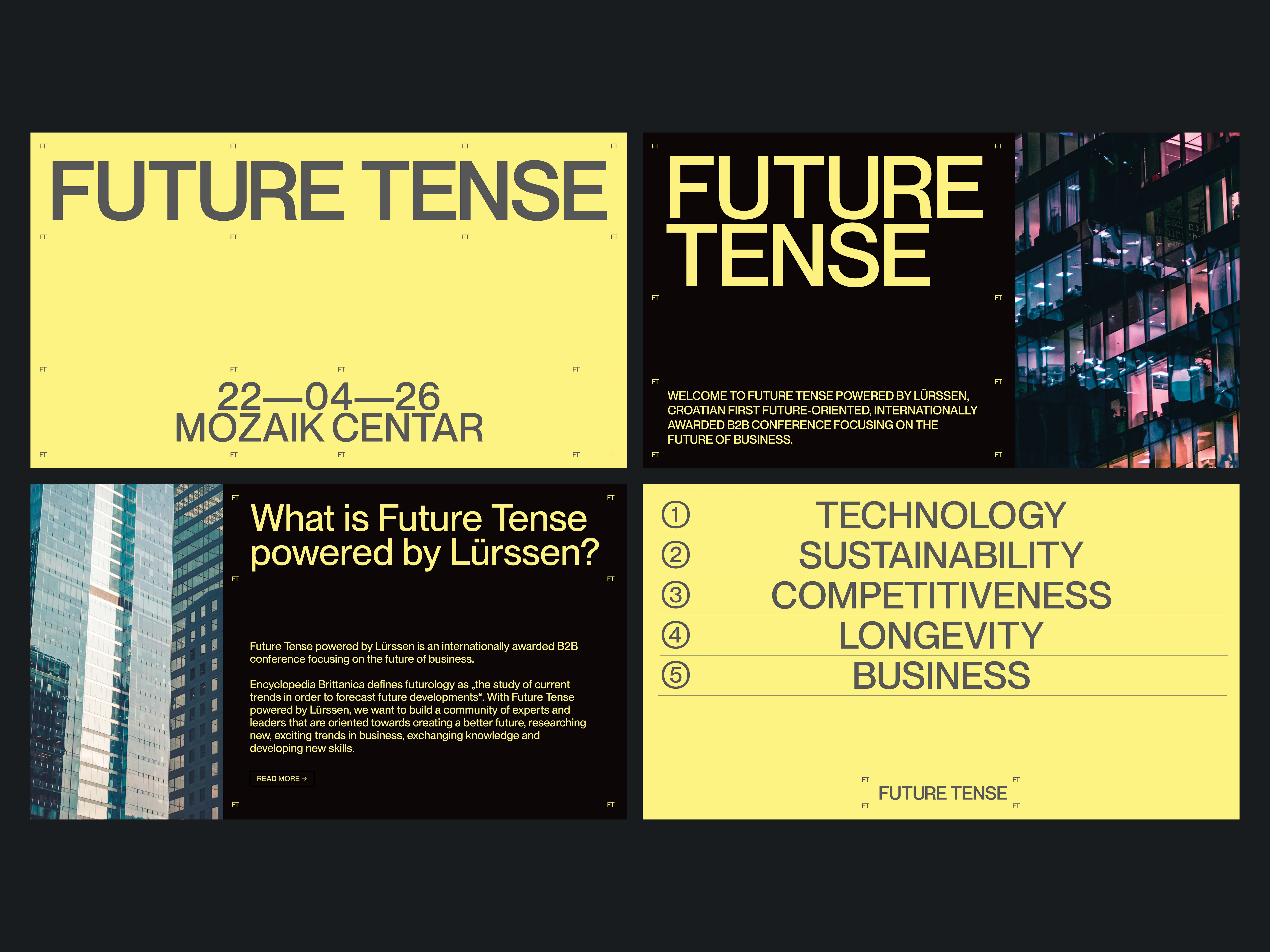 Future Tense 
Visual Identity & Editorial Design