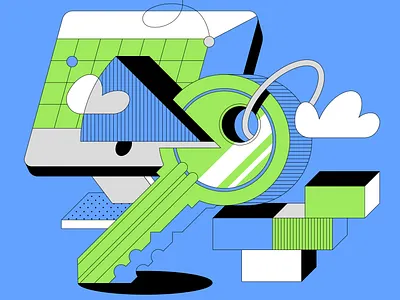 Branding Illustration: Real Estate branding editorial insurance key living realestate spotillustration