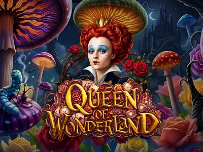 Game Design Slot Machine: Queen of Wonderland animation studio art for games casino casino game design character design digital painting gambling game art game design game designers game developer game symbols gaming gaming industry igaming illustration slot slot machine slot machines slots