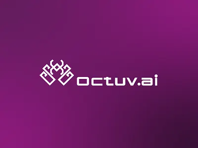 Octuv.ai — Modern AI Tech Logo Design ai logo app logo gradientlogo minimal logo minimalbranding modernidentity saas logo saasbranding startupbrand