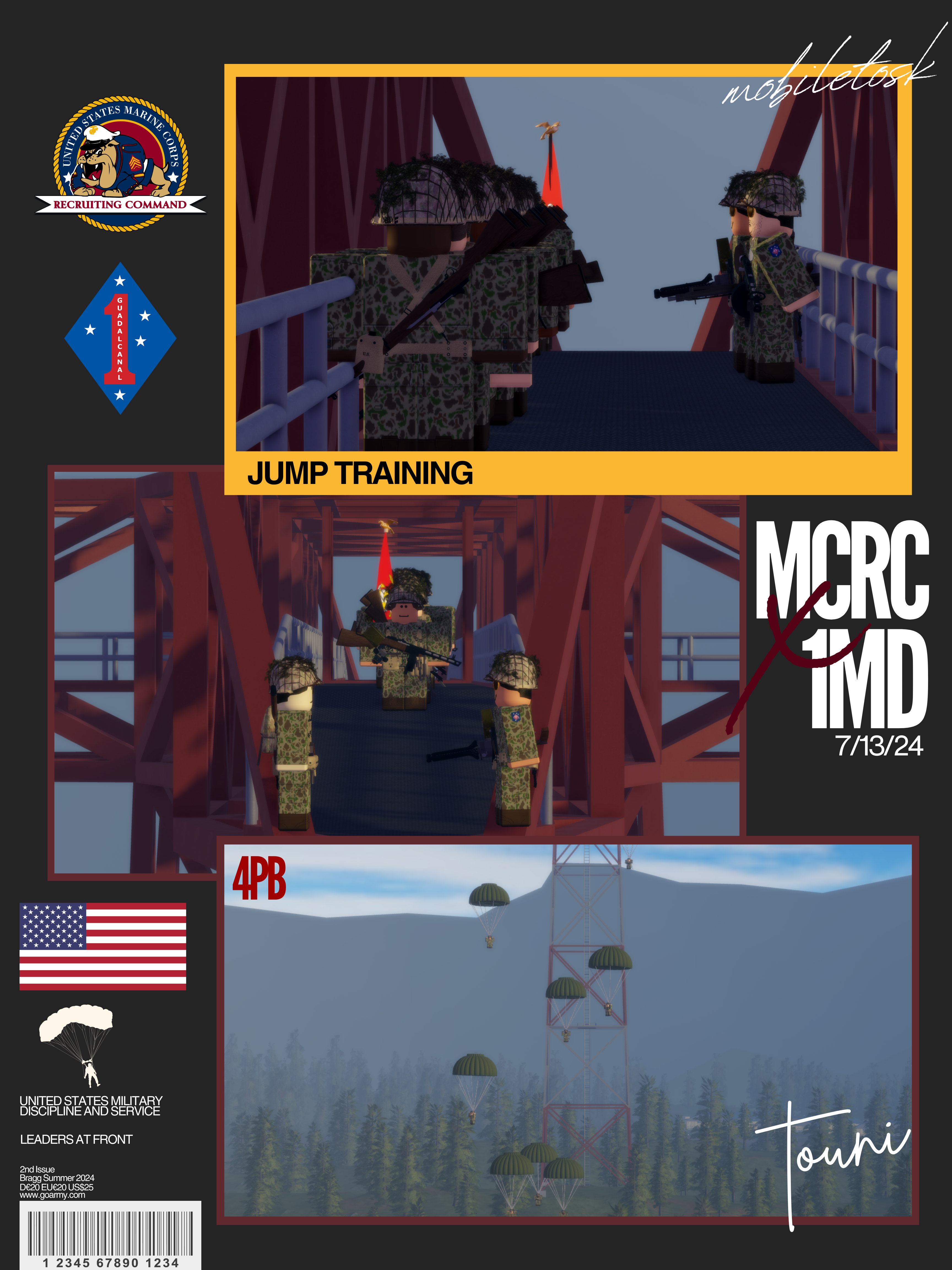 USM 1940s - MCRC x 1MD Poster canva design graphic design